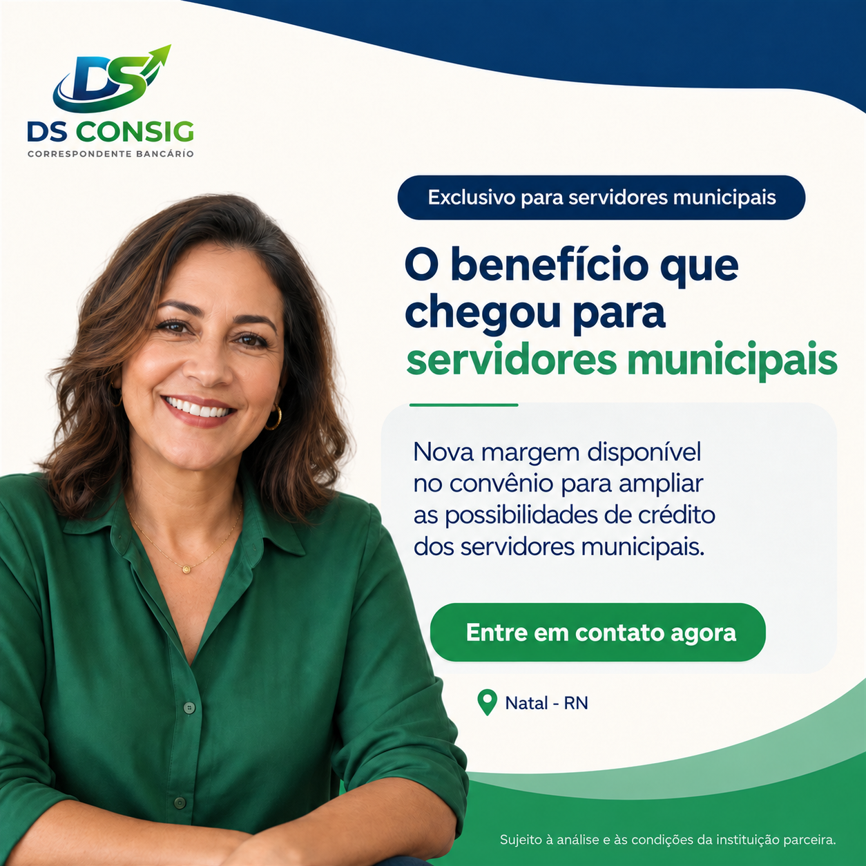 Nova margem disponível no convênio para servidores municipais de Natal